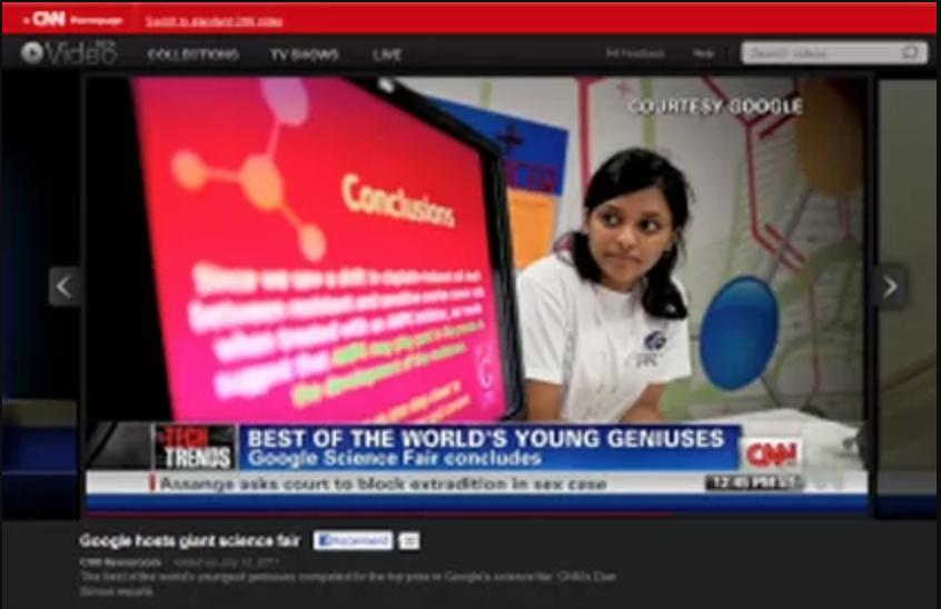 Shree Bose on CNN: best of the world's young geniuses